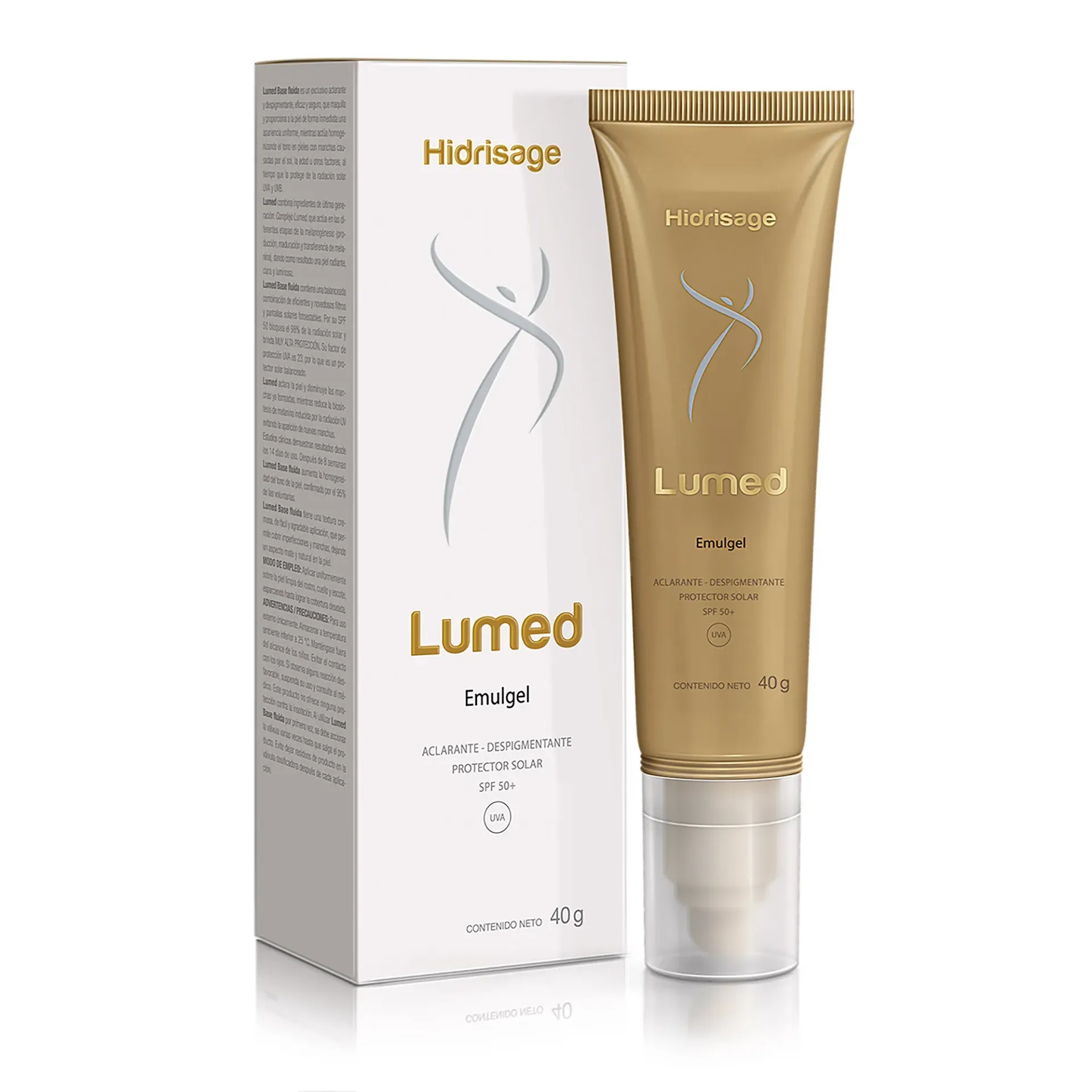 [ART000135] HIDRISAGE LUMED EMUGEL ACLARANTE-DESPIGMENTANTE PROTECTOR SOLAR SPF 50+